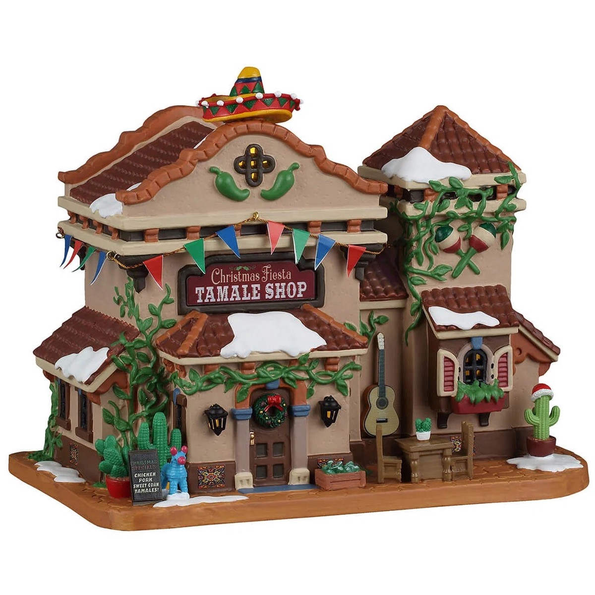 NEW 2026 Lemax Caddington Village Lighted Building: Christmas Fiesta Tamale Shop #65560