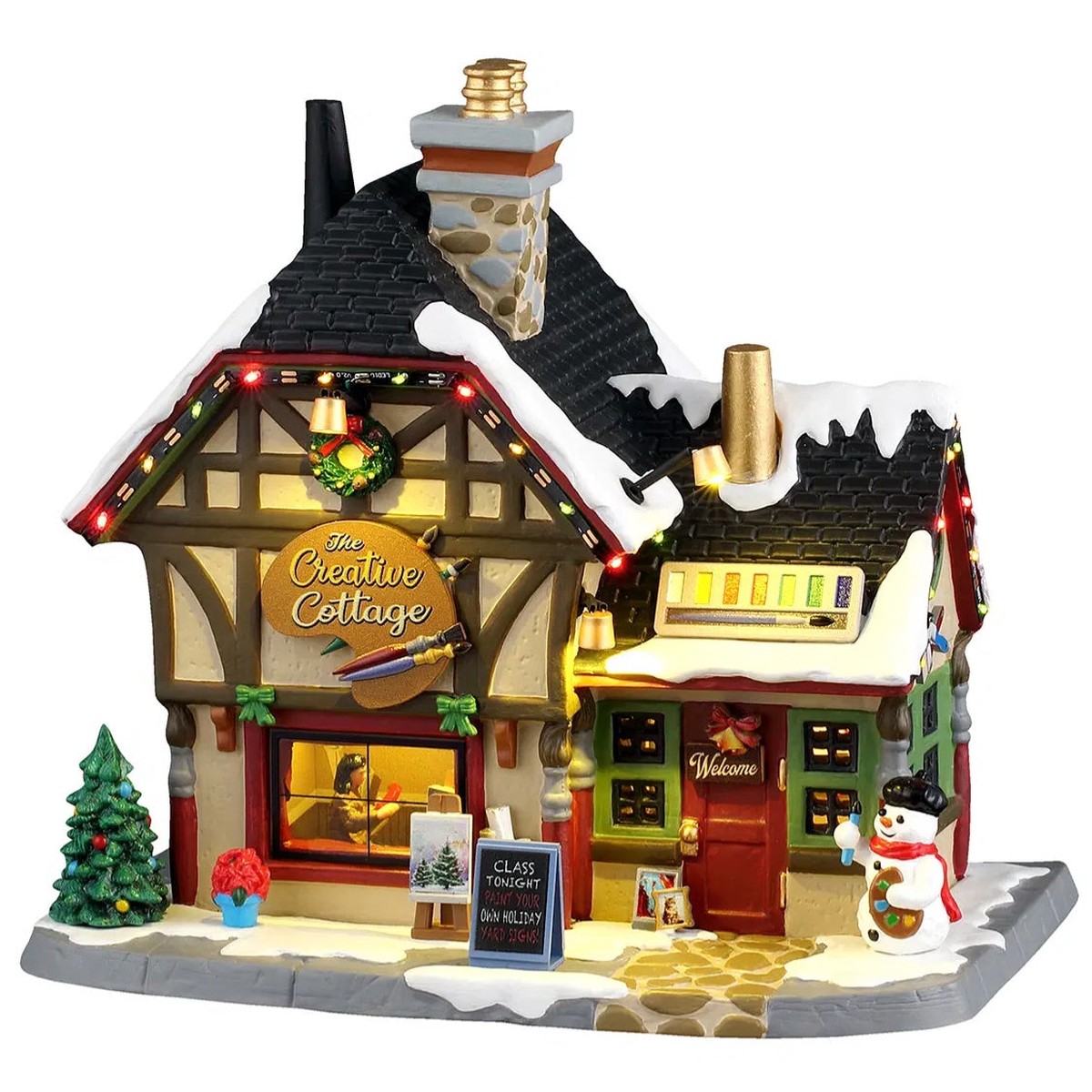 NEW 2026 Lemax Caddington Village Lighted Building: The Creative Cottage #55354
