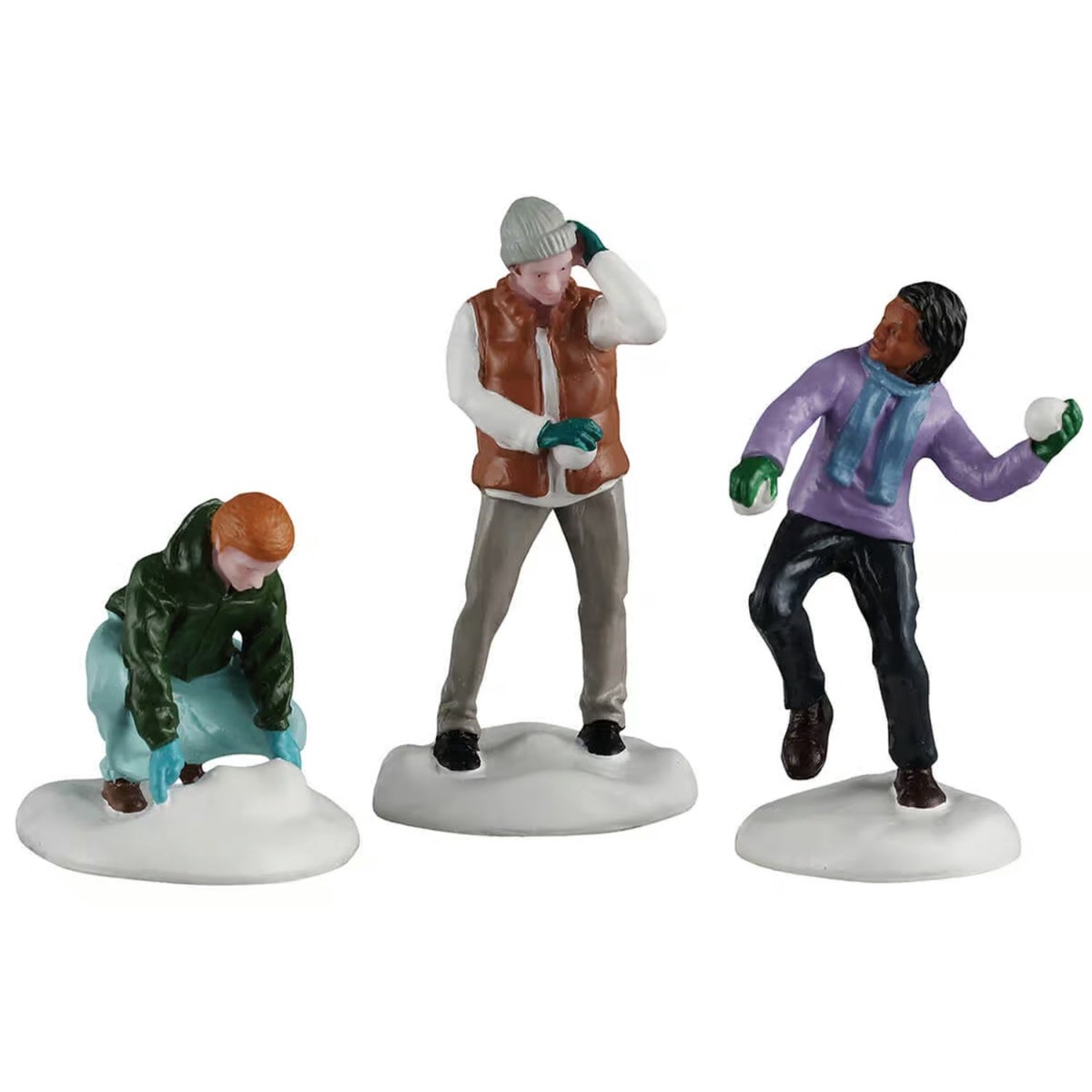 NEW 2026 Lemax General Collectible Figurines: Snowball Fight, Set of 3 #62619