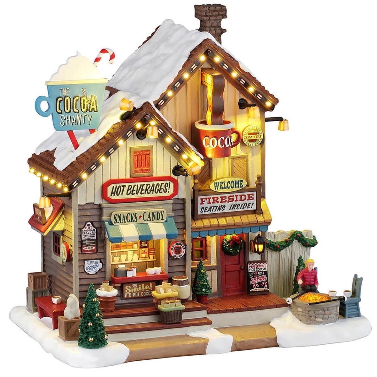 NEW 2026 Lemax Harvest Crossing Lighted Building: The Cocoa Shanty #65528