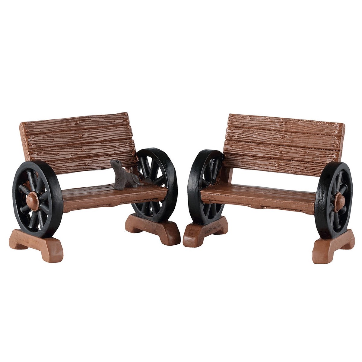 NEW 2026 Lemax Spooky Town Western Bench, Set of 2 #64625
