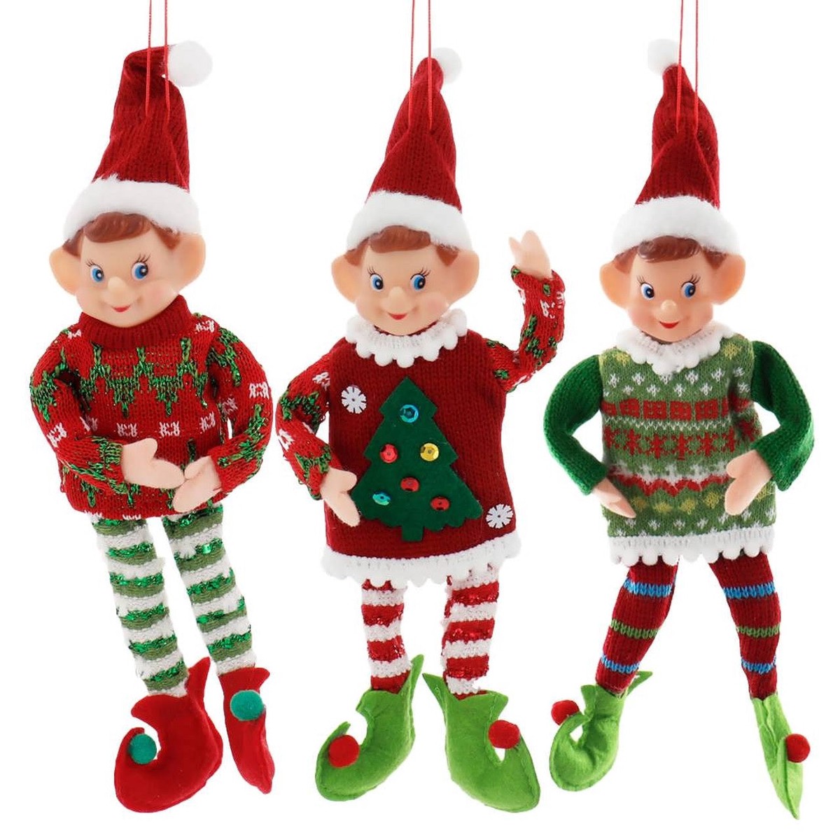 11" Traditional Christmas Elf Ornament