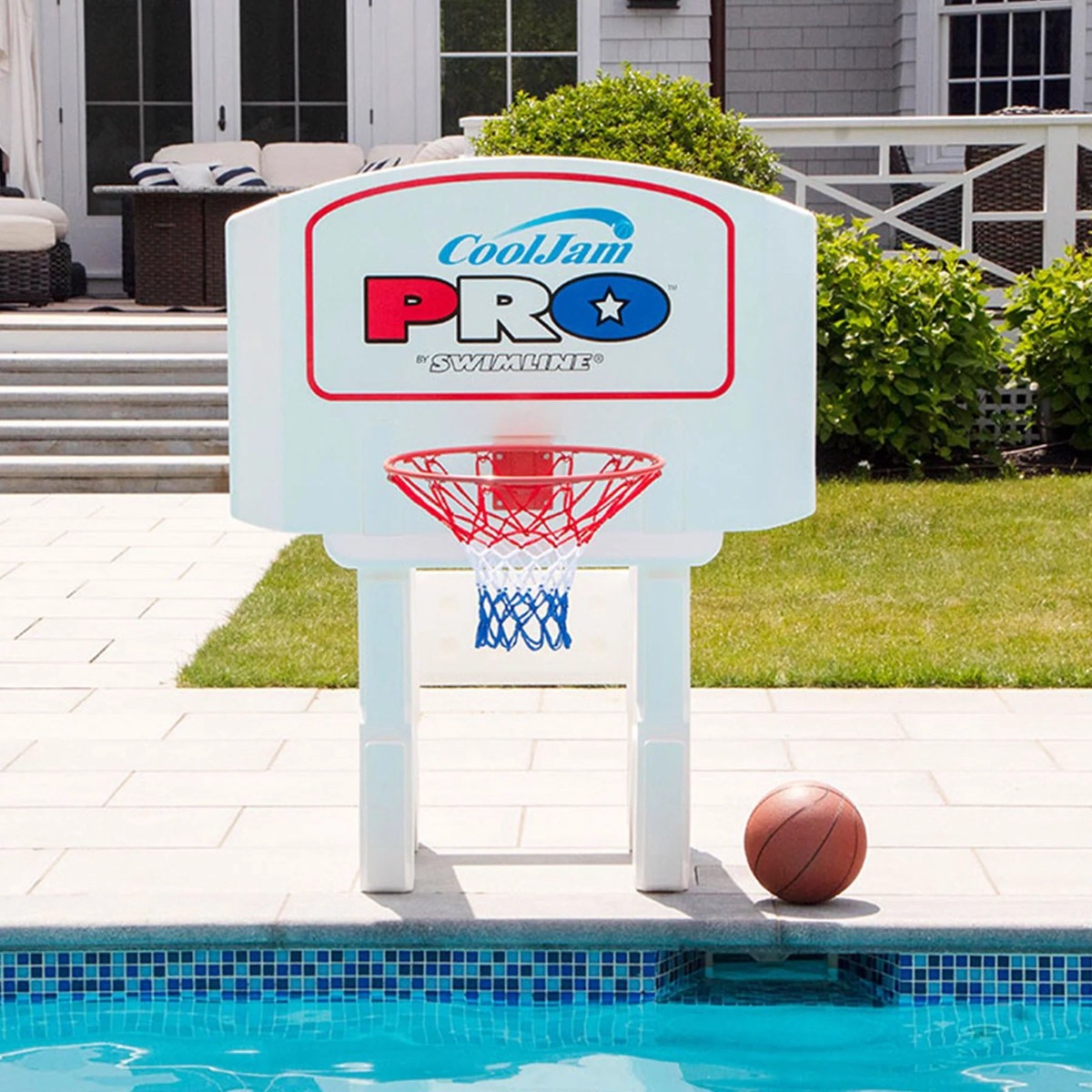 Swimline Cool Jam Pro Poolside Basketball Game