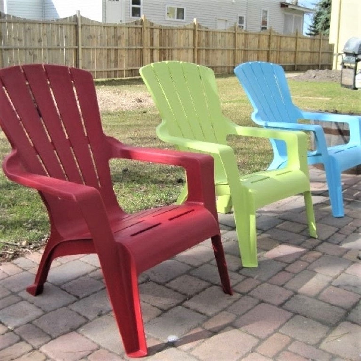 Kids Resin Stacking Adirondack Chairs