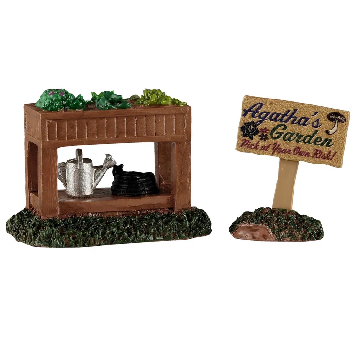 NEW 2026 Lemax Spooky Town Agatha's Garden, Set of 2 #64627