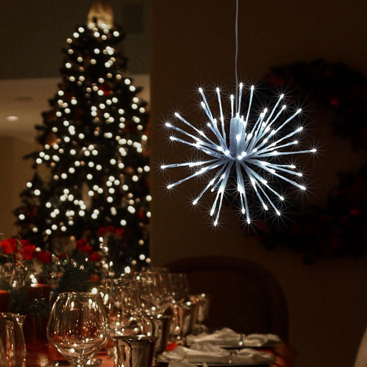 16" LED Starburst Double Twinkle Decoration