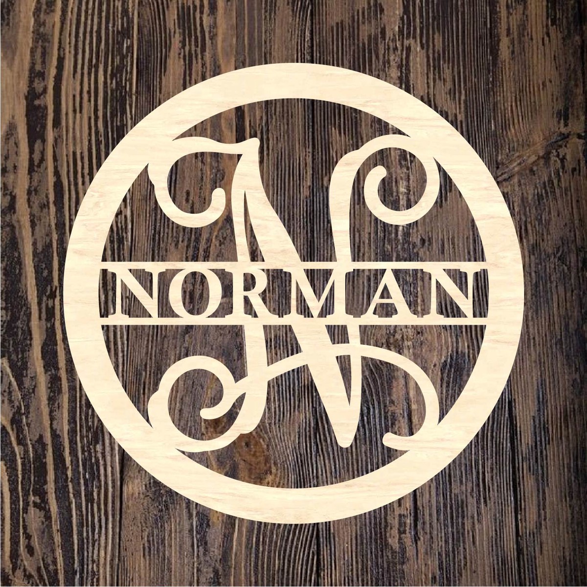 Circle Name Monogram