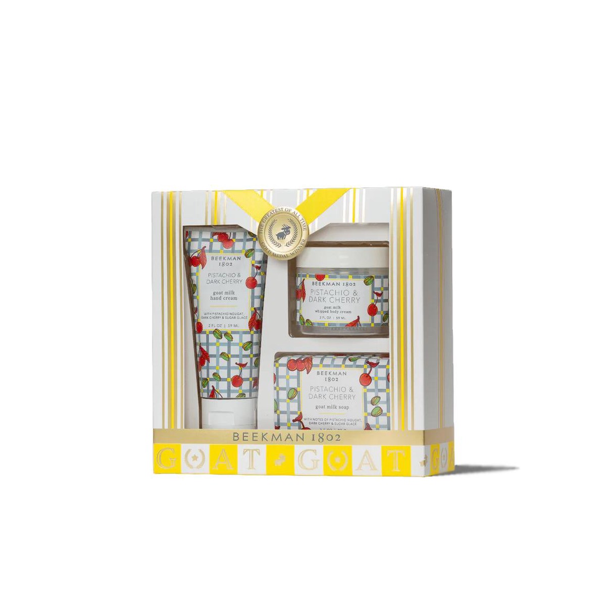 Pistachio Dark Cherry Hand & Body 3pc Discovery Gift Set