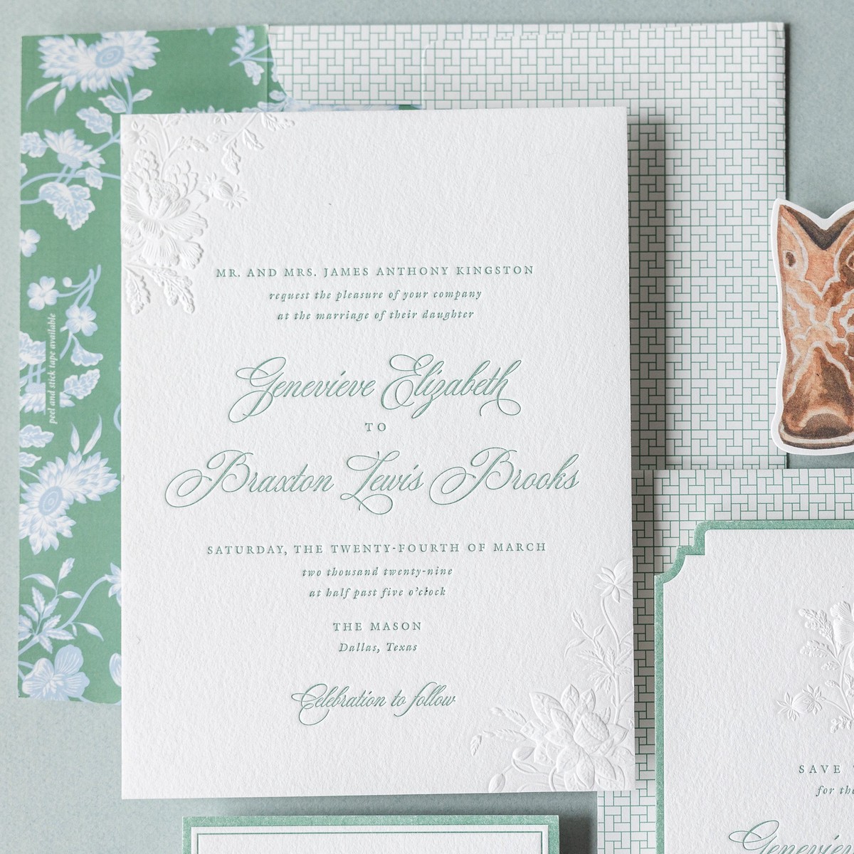 Braxton V2 Wedding Invitation Suite