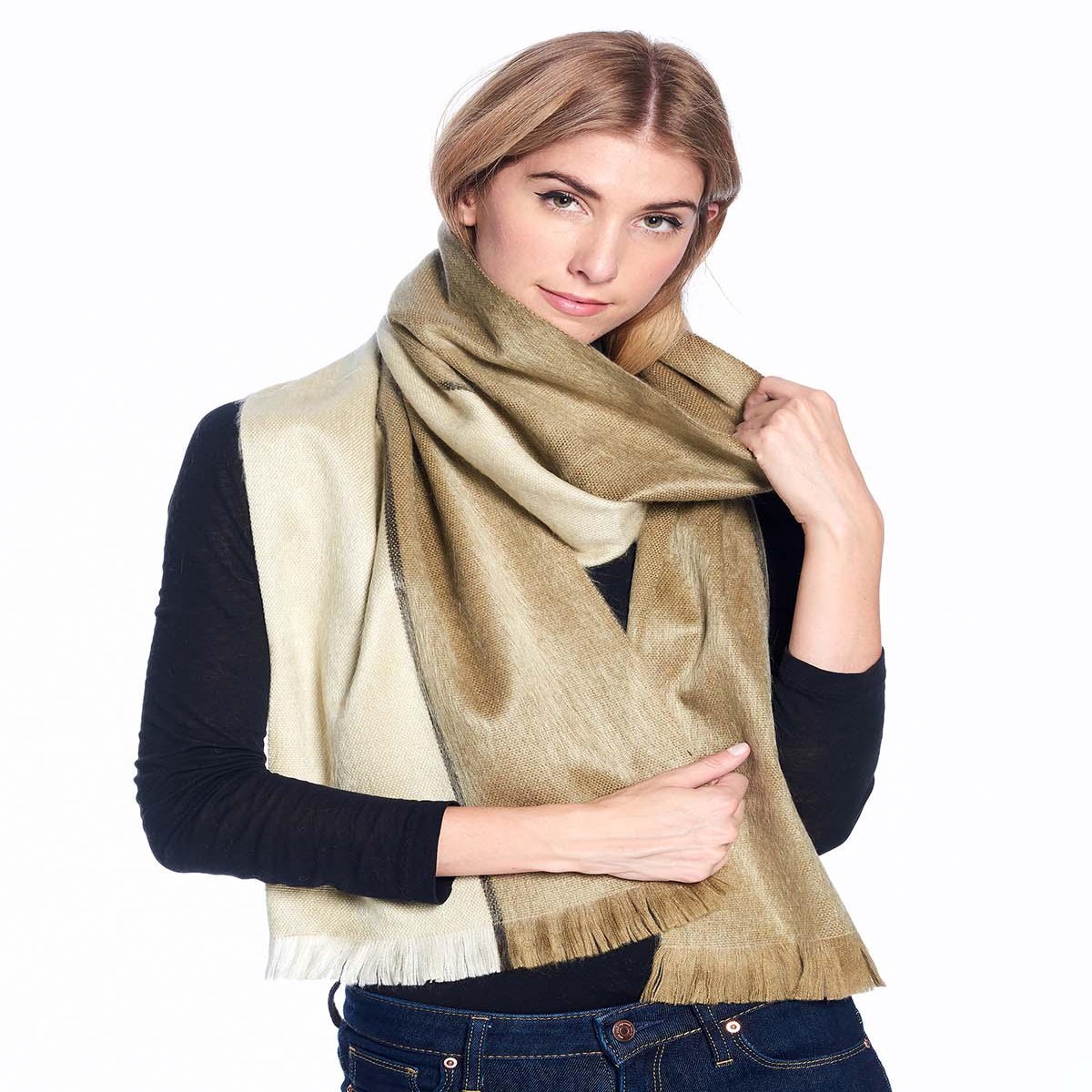 Alpaca Scarf - Alabaster