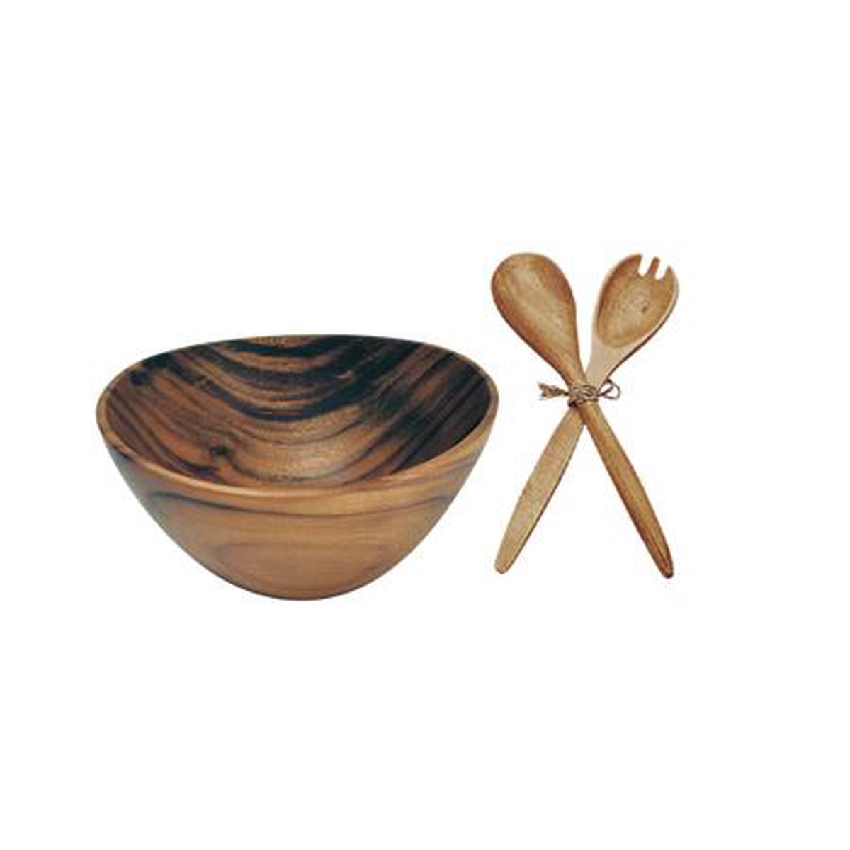 Wooden Salad Bowl and Server Set