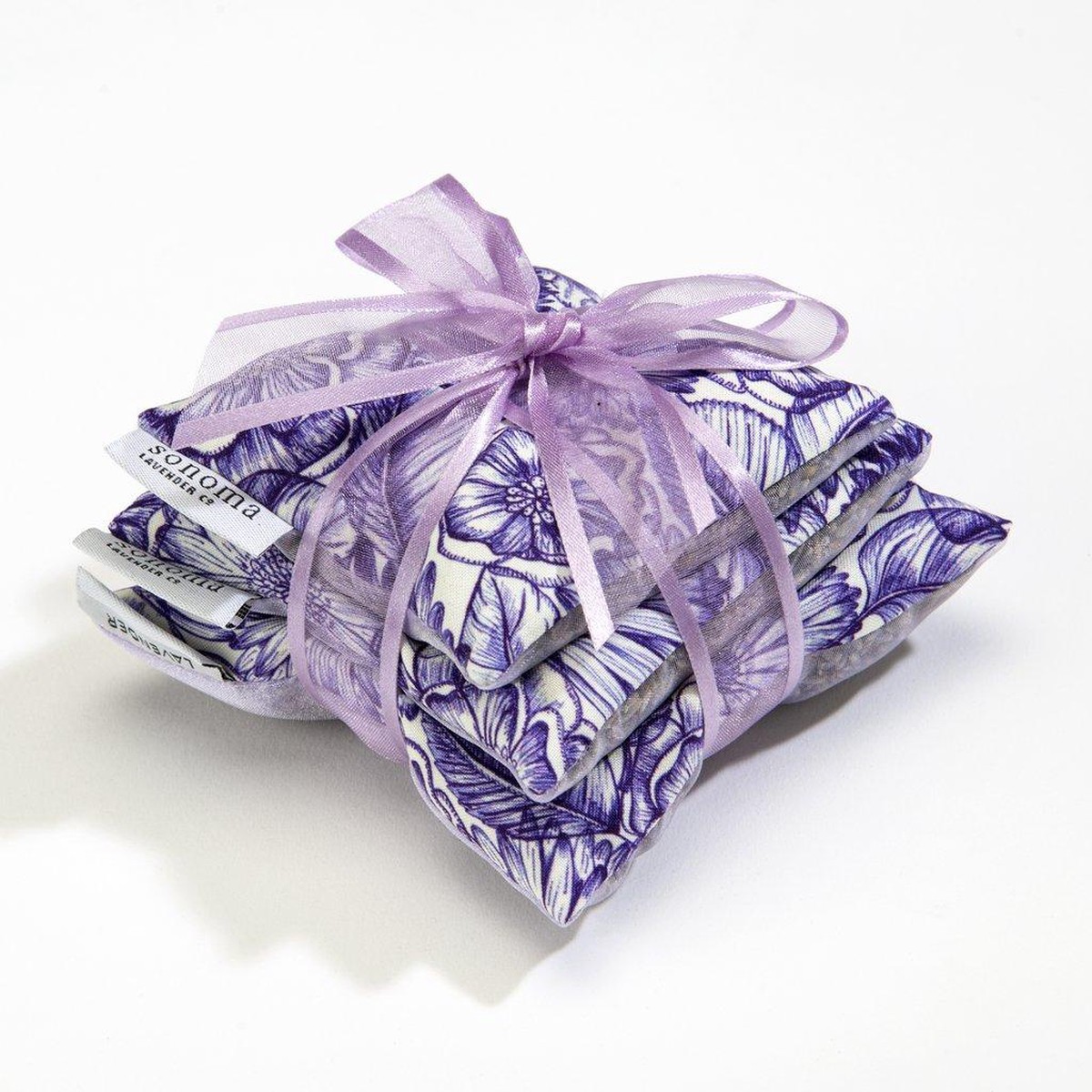 Sonoma Lavender Sachet Trio on Purple Bouquet