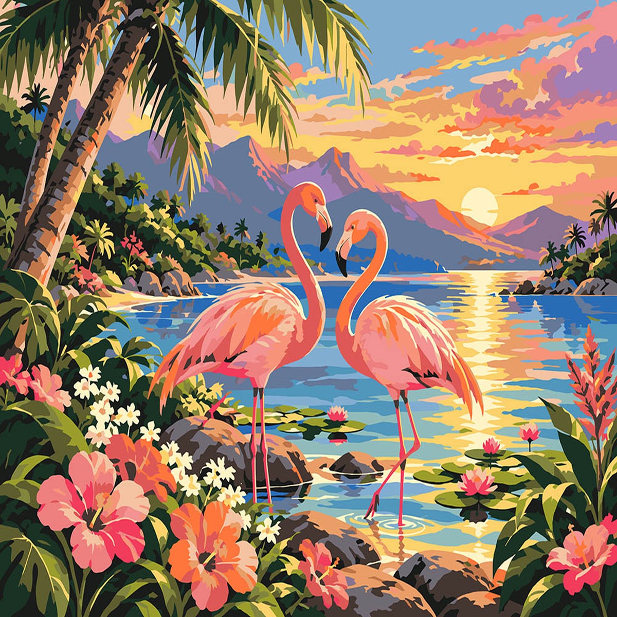 Flamingo Sunset