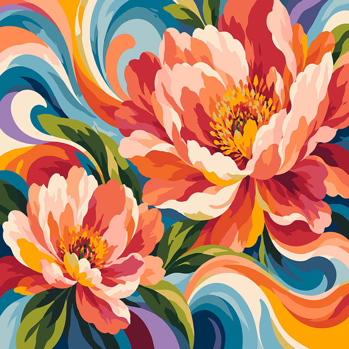 Floral Waves