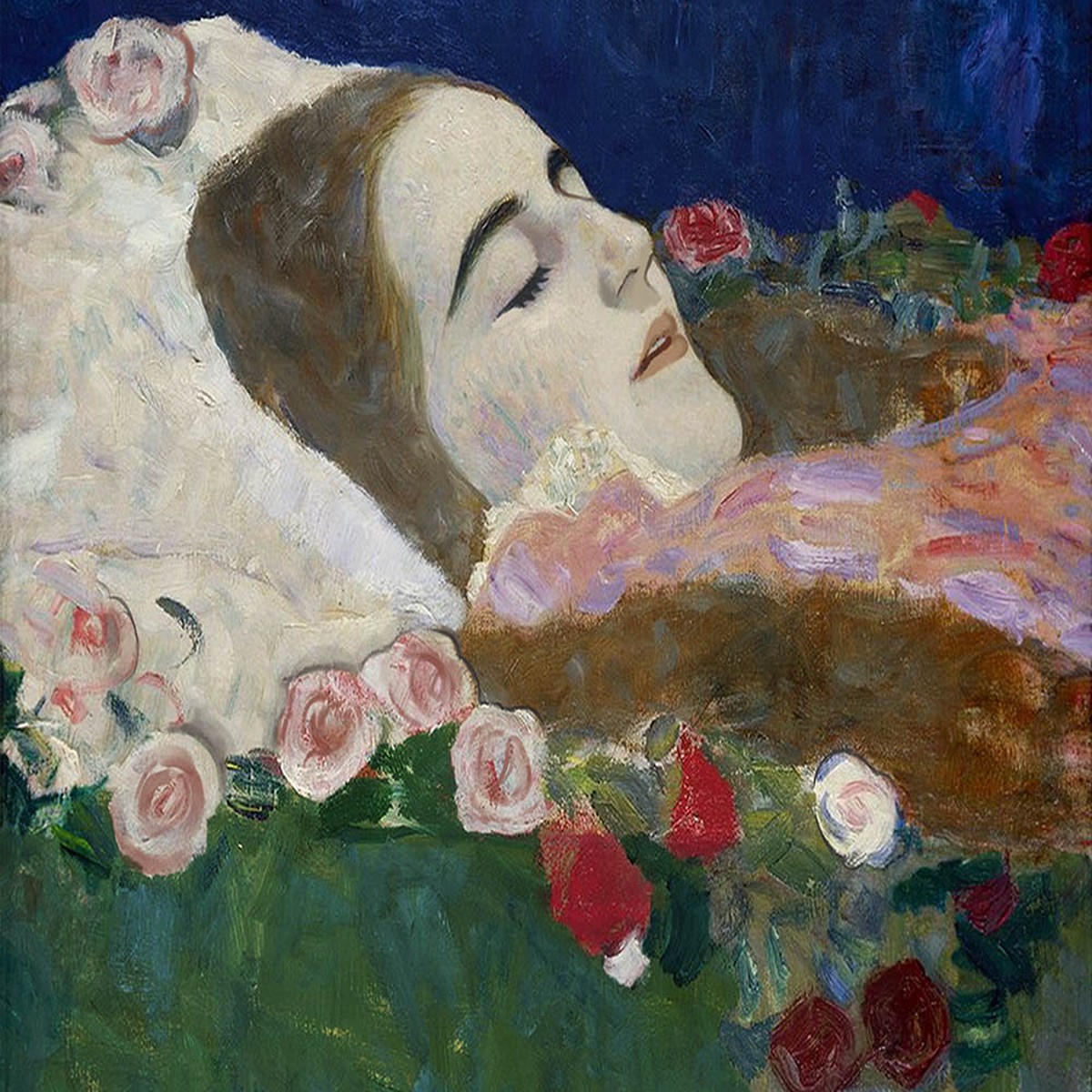Diamond Painting - Miss Ria Munk on her Deathbed - Gustav Klimt