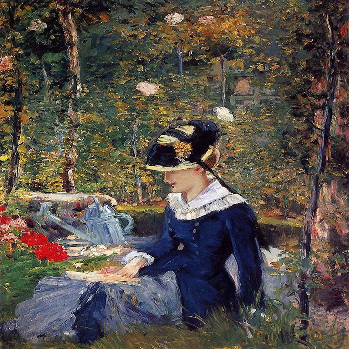 Diamond Painting - Young Woman in the Garden - Manet
