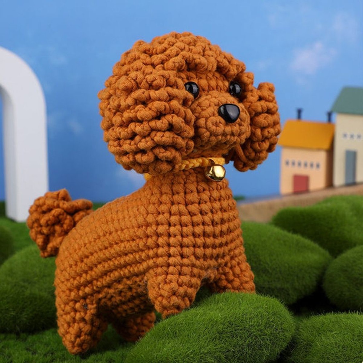 Amigurumi Crochet Kit - Brown Poodle