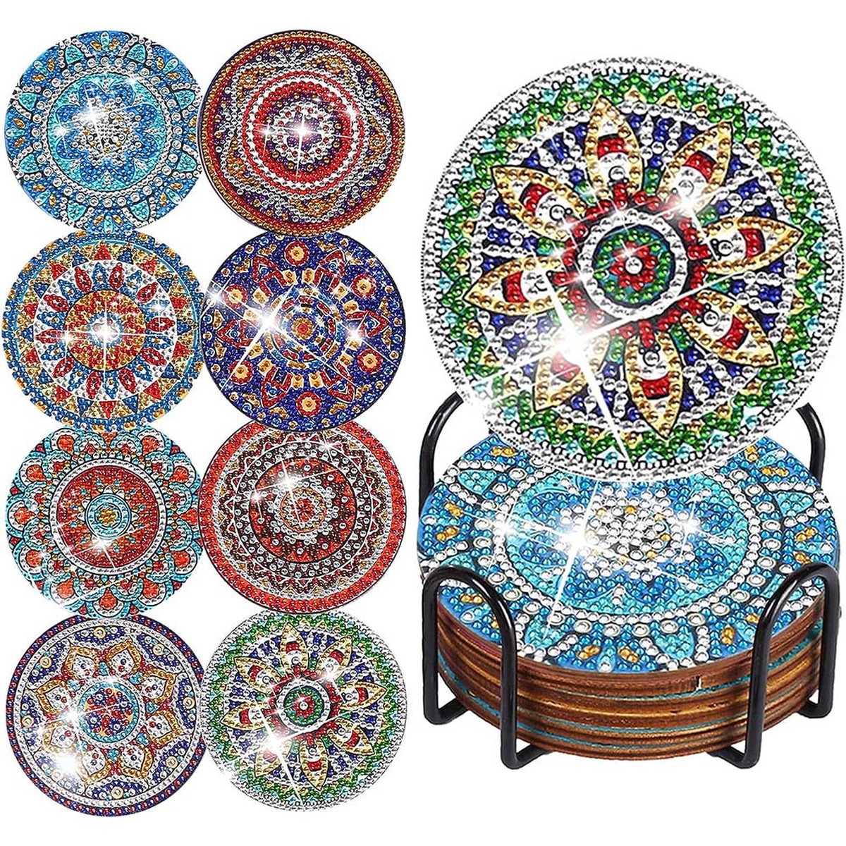 5D Diamond Art Coaster Mandala