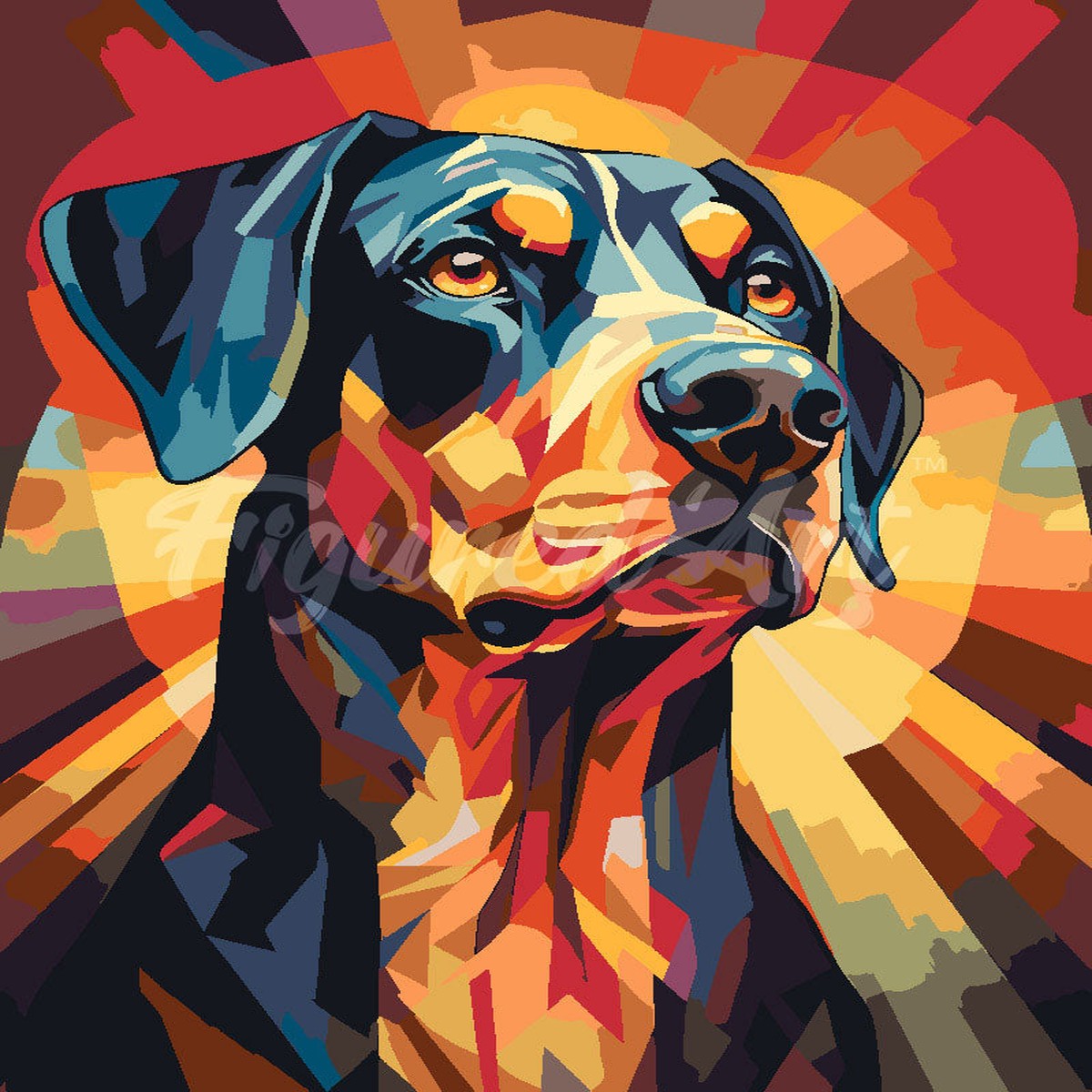 Art Deco Dog