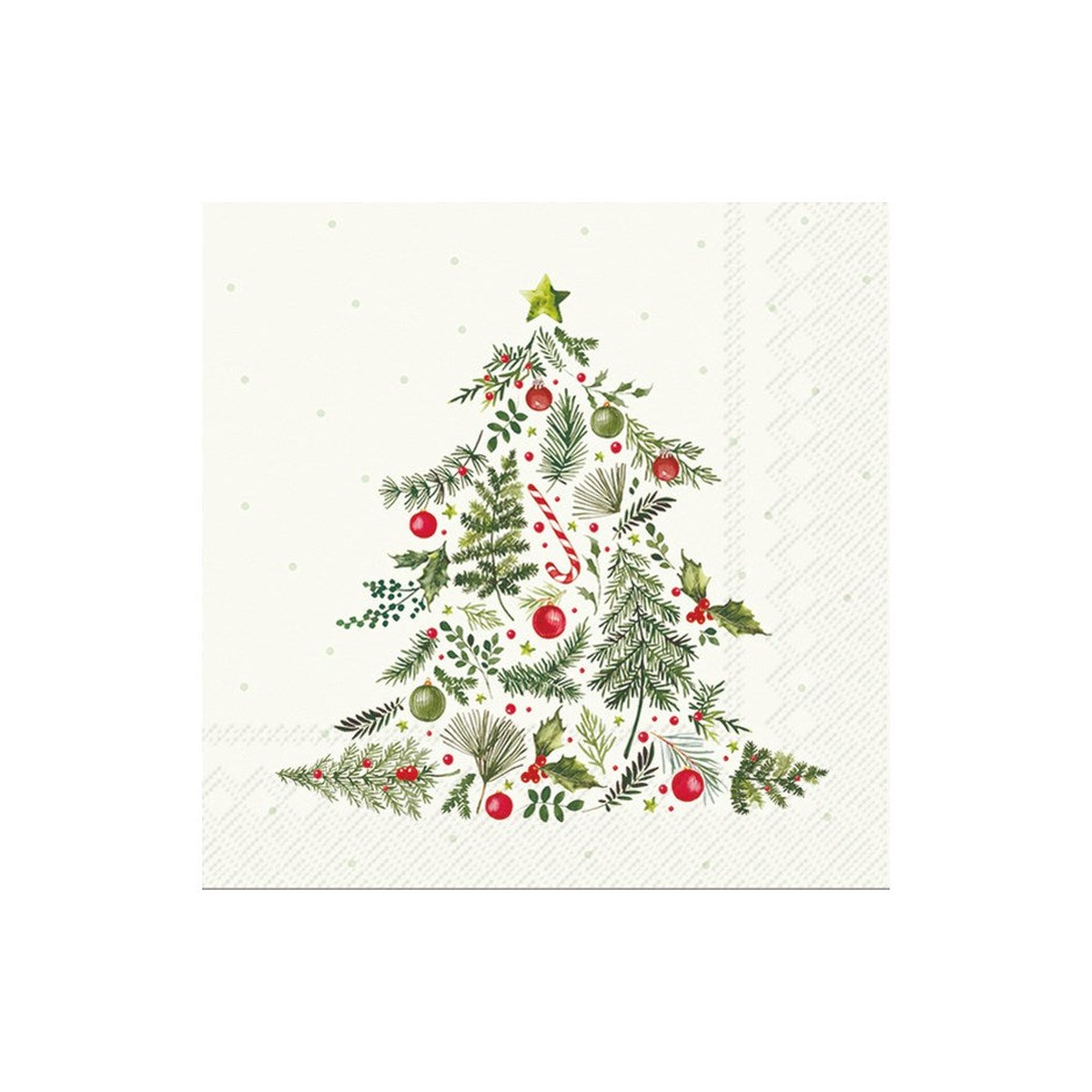 Christmas Tree Paper Napkins - Lunch