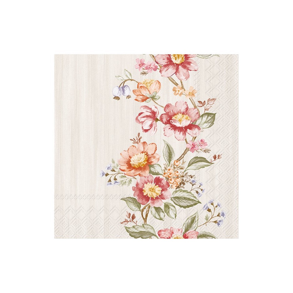 Tendril of Flowers Paper Napkins - Cocktail