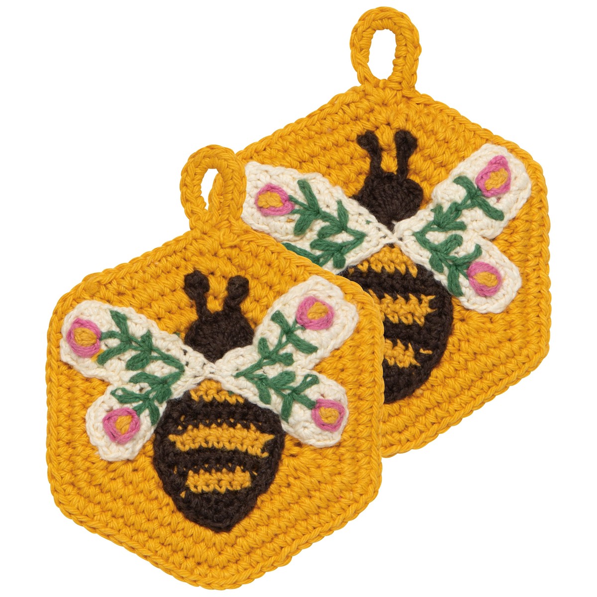 Crochet Sponge Set - Bee Garden