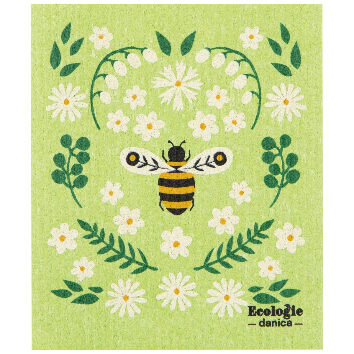 Swedish Dishcloth - Bee Garden