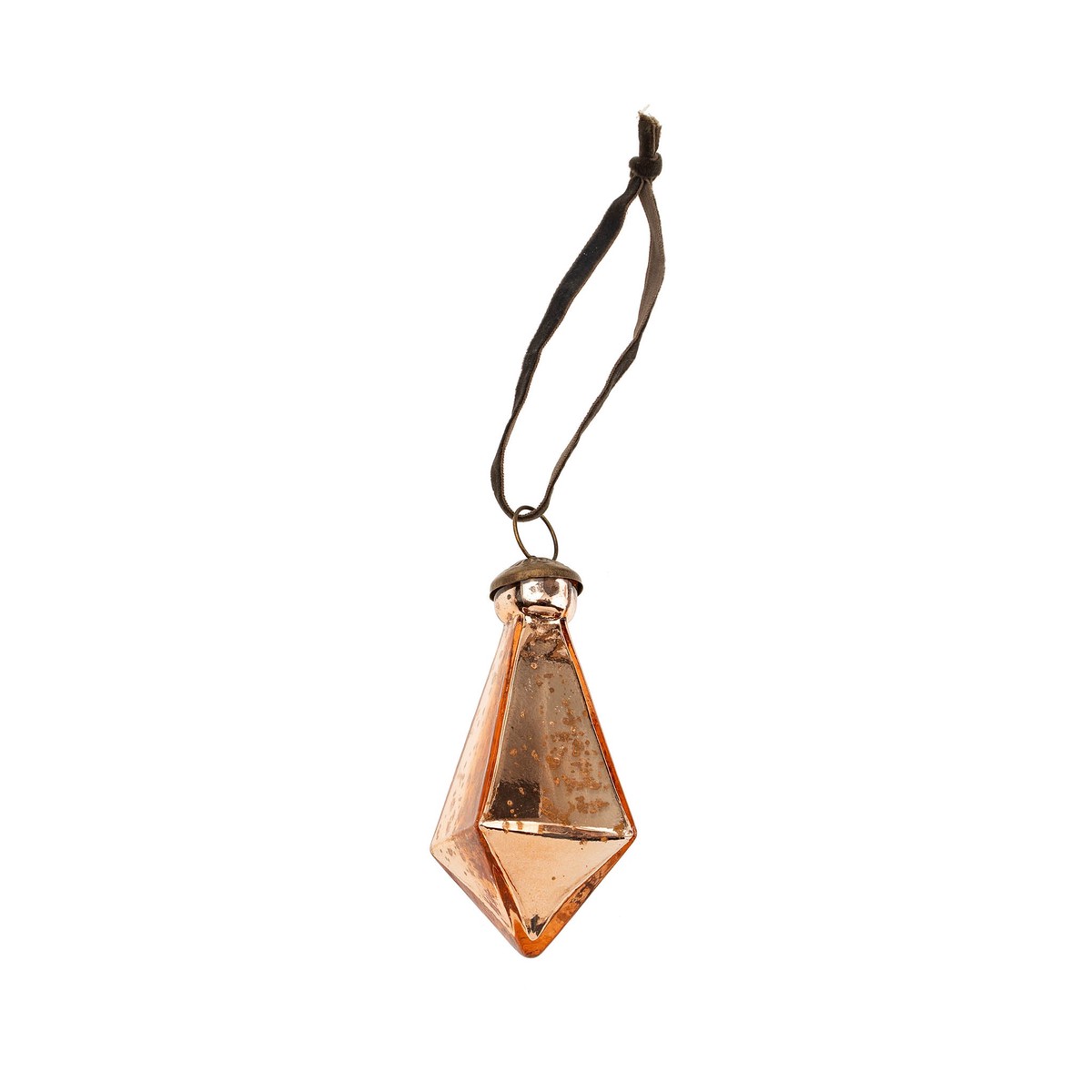 Copper Diamond Ornament - Large