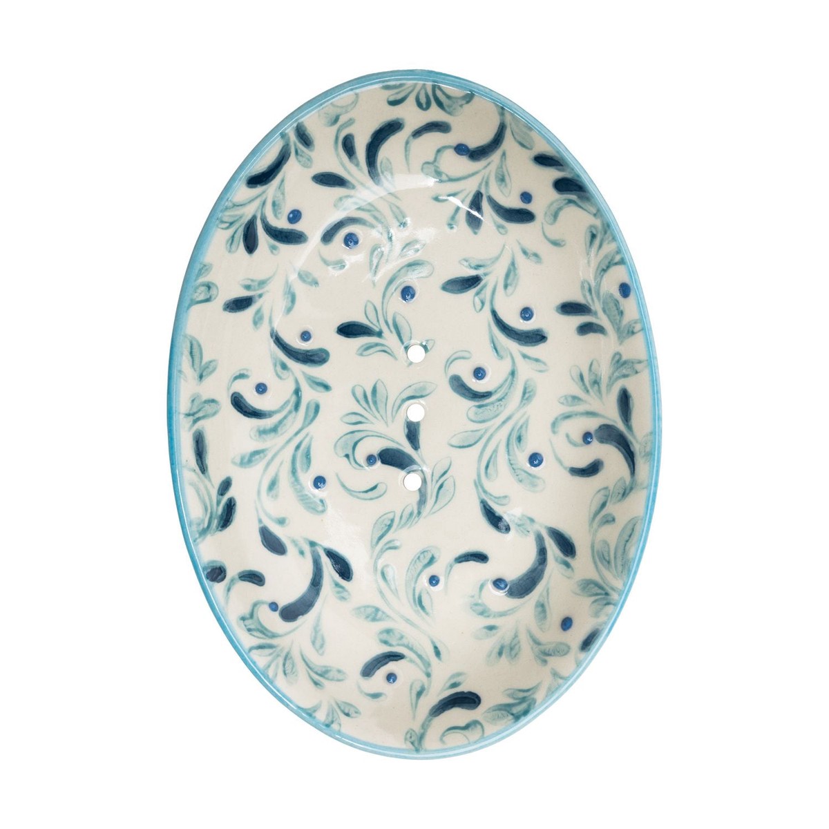 Blue Swirl Soap Dish
