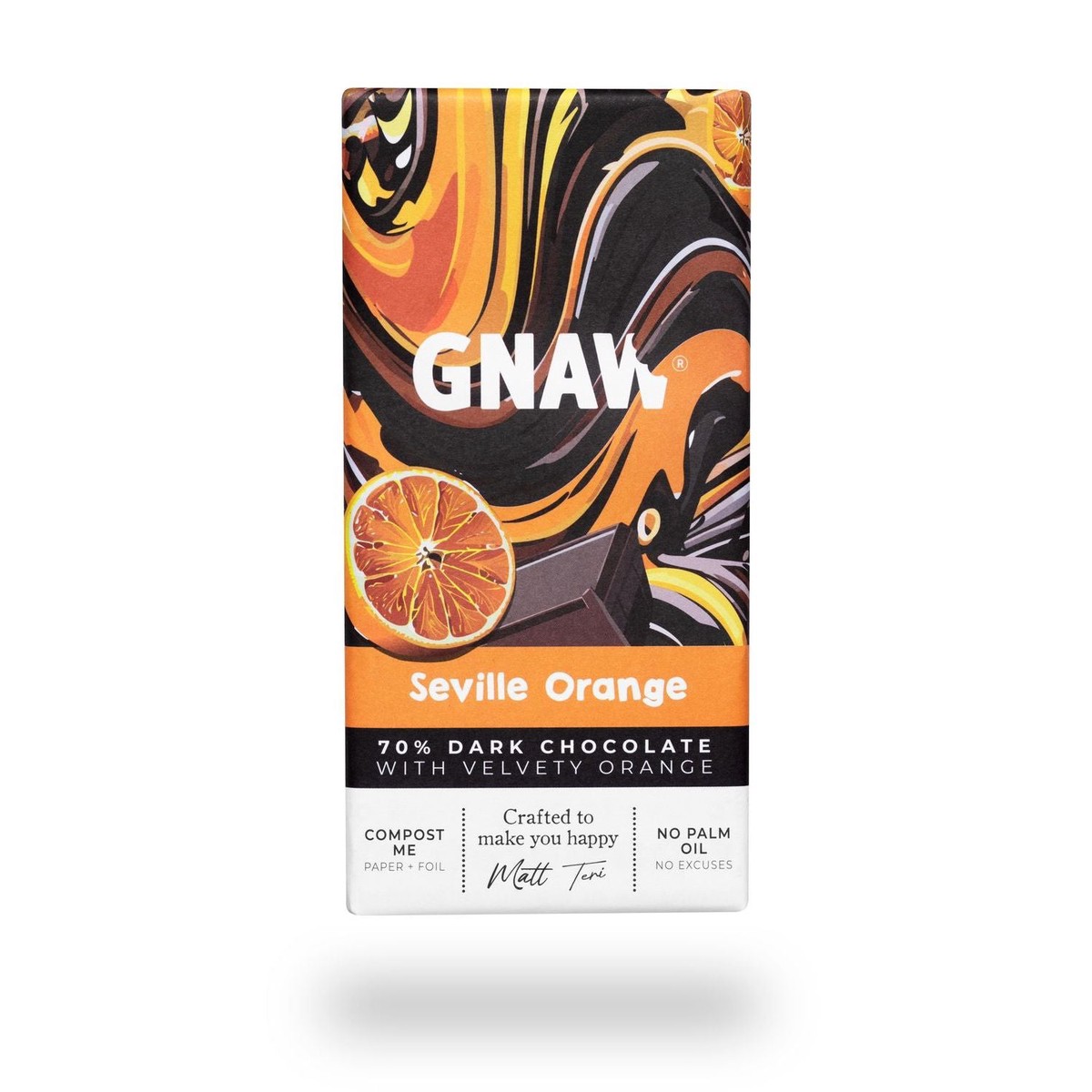 Gnaw Seville Orange Dark Chocolate