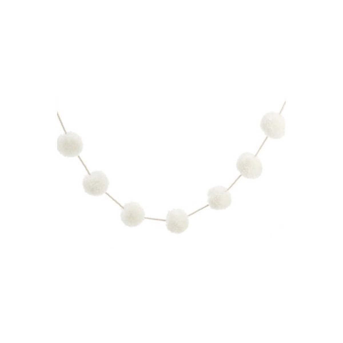 Ivory Pompom Garland