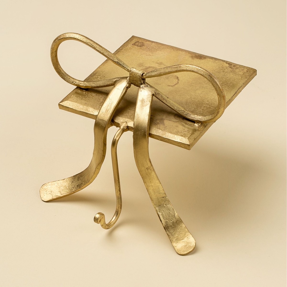 Bow Stocking Holder - Gold