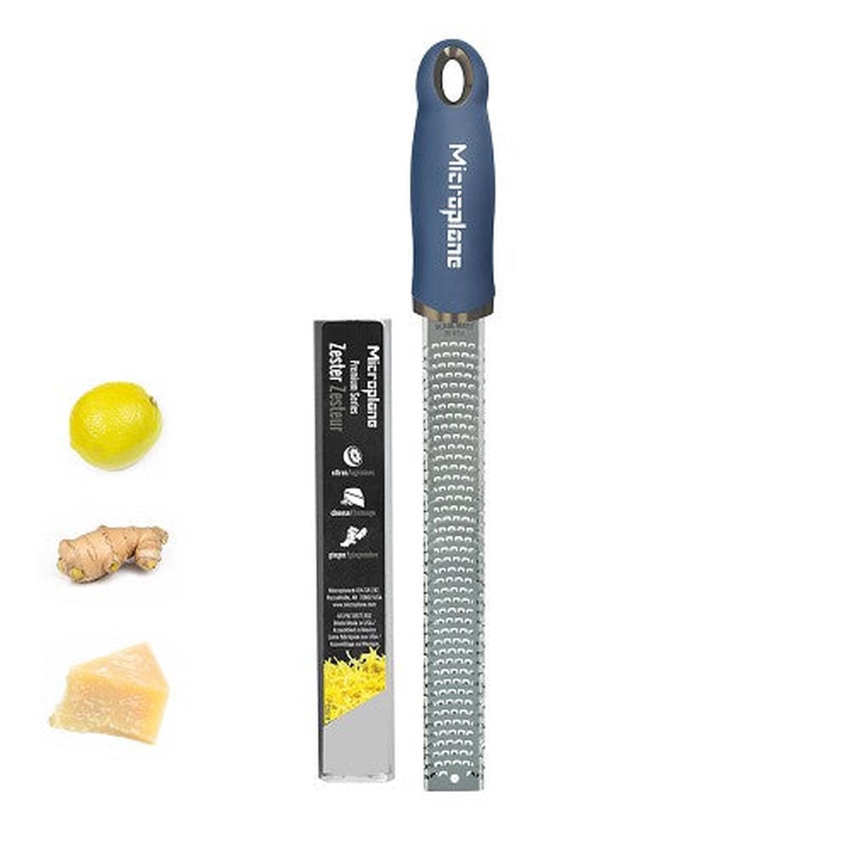 Comfort Grip Microplane Zester - Denim Blue
