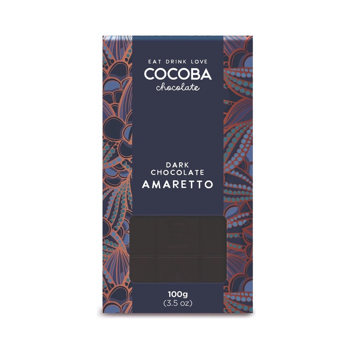 Cocoba Dark Chocolate Ameretto Bar