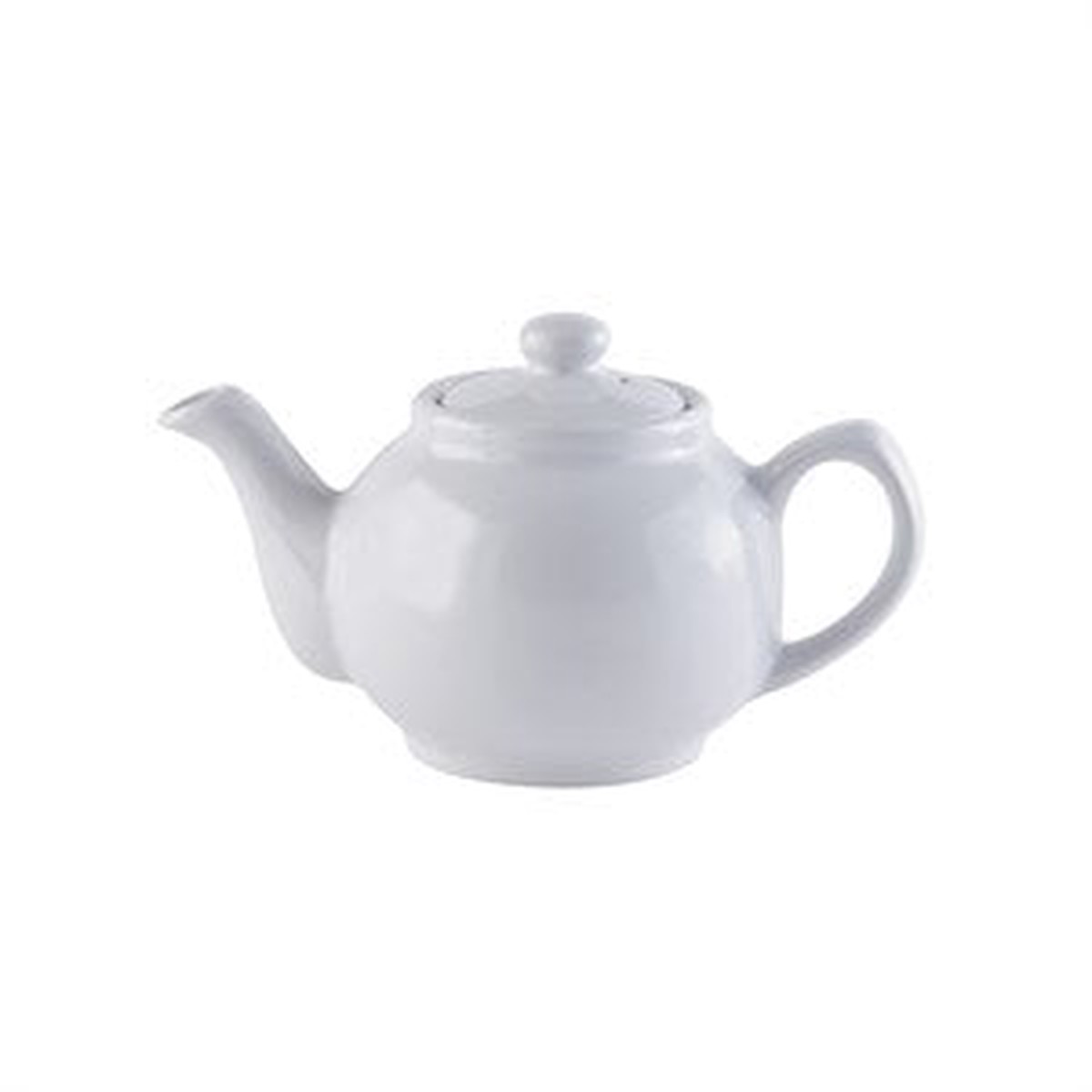 White 2 Cup Teapot