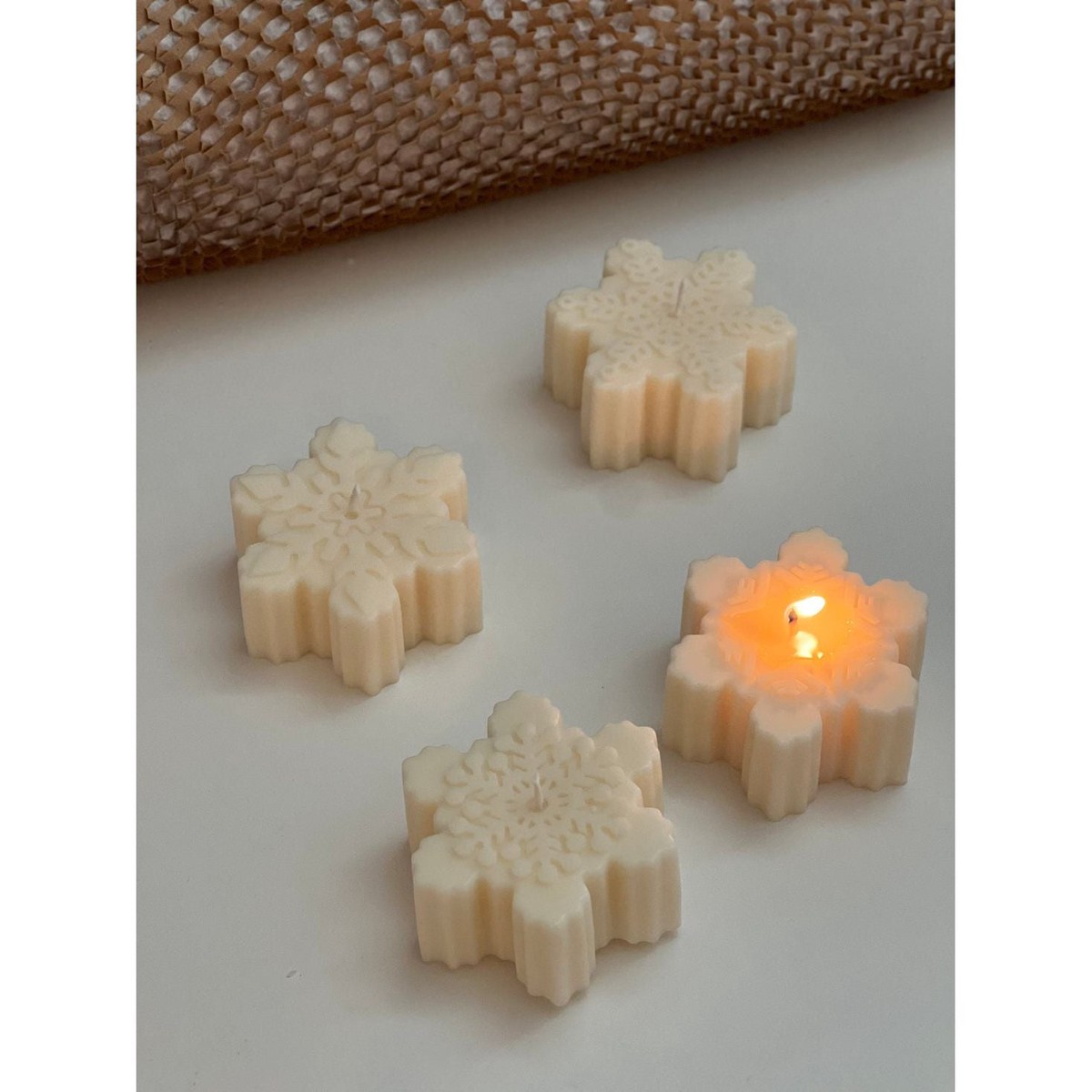 Snowflake Candle