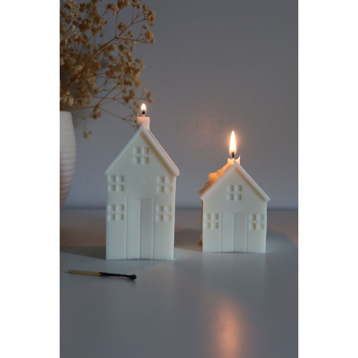 Tall House Shaped Candle