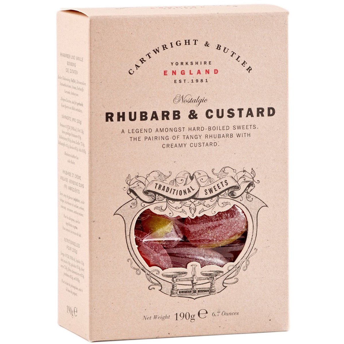 Cartwright & Butler's Rhubarb & Custard Sweets