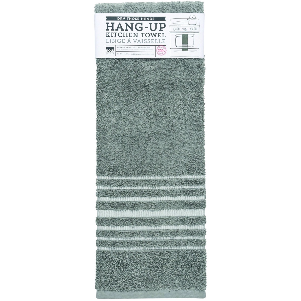 Hang-Up Hand Towel in Grey