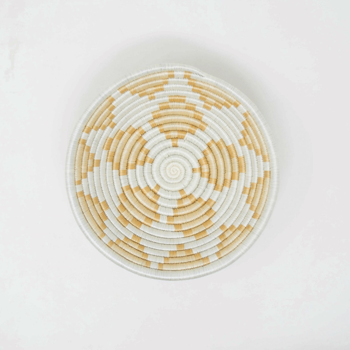 Akaneri Small White Handwoven Bowl