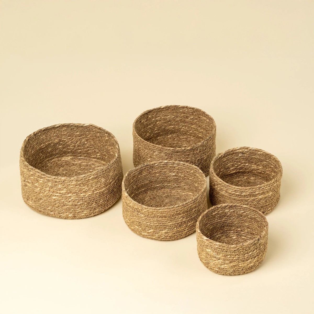 Costa Seagrass Baskets Set/5 - Natural